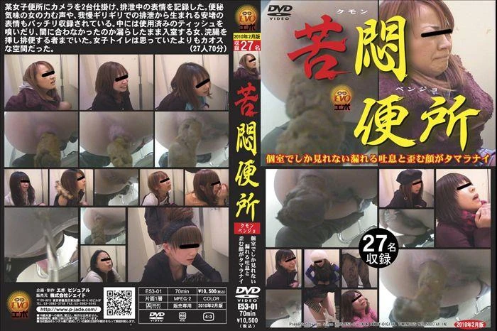 E53-01 Muffled sighs girls defecation in toilet. [SD] (2022)